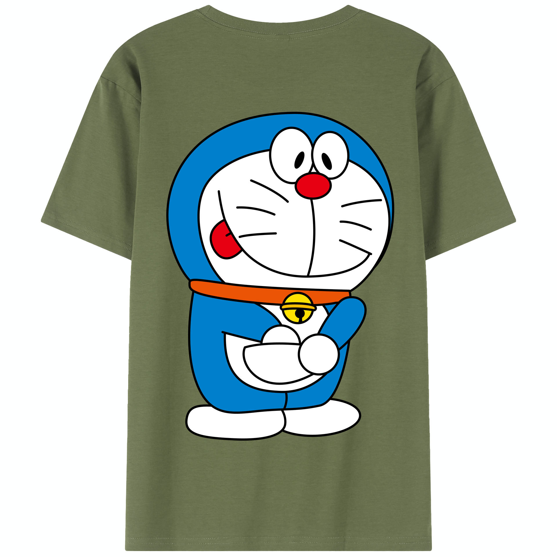 （画像用） ドラえもん Doraemon 綿100％半袖Tシャツ（背面プリント）